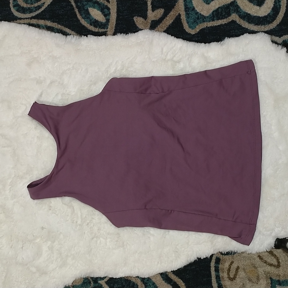 Ahleta mauve athletic workout tank top XS